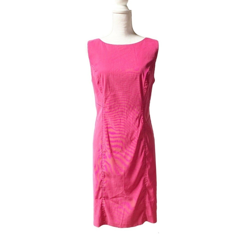 ALYX LIMITED sleeveless Sheath Dress Size 14 Pink Stretch